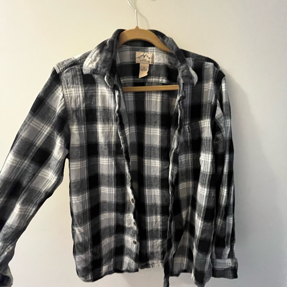 Black and White Plaid Shirt